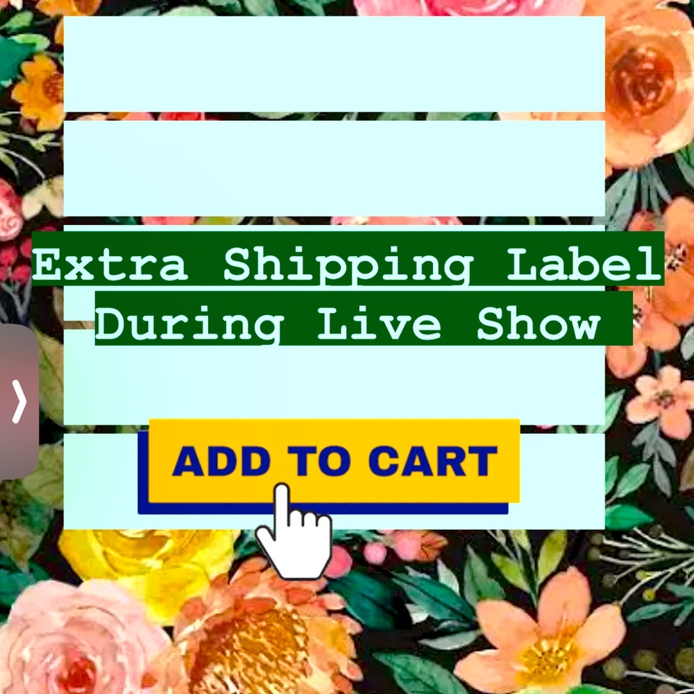 Extra Shipping Label for Live Show